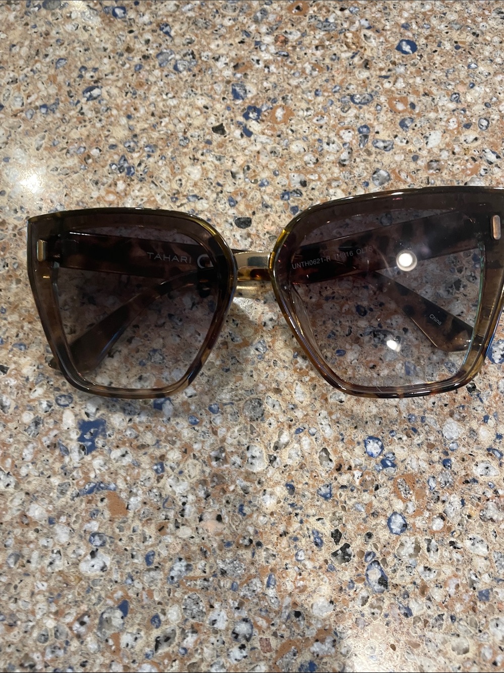 Tahari Tortoiseshell Brown Square Women's Sunglasses